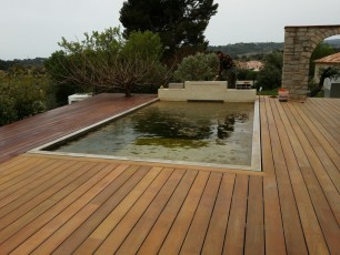 Terrasse de piscine en ipé à Bandol (var 83)